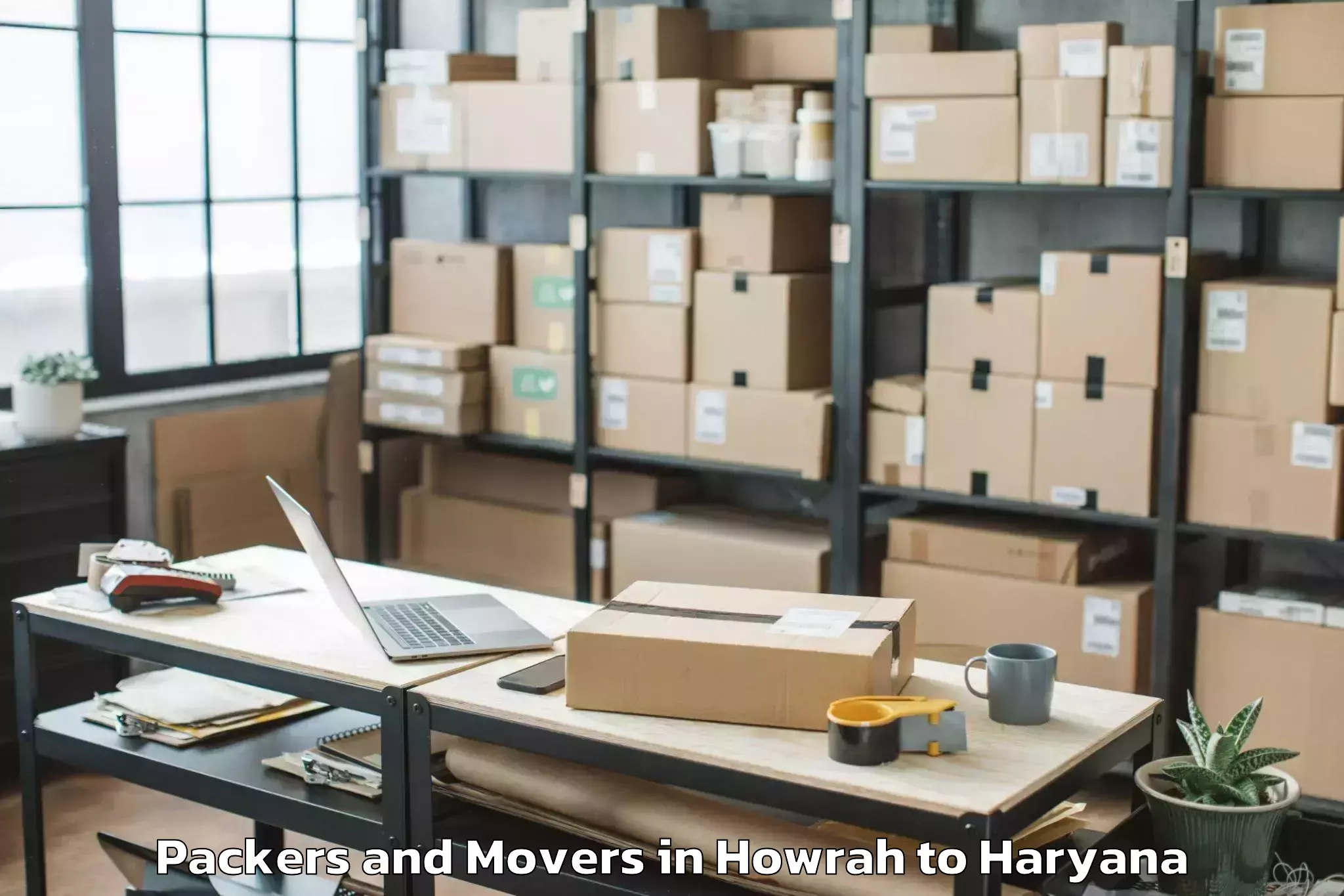 Professional Howrah to Pataudi Packers And Movers